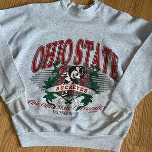 Youth Vintage Ohio State Buckeyes Crewneck Tultex Tag